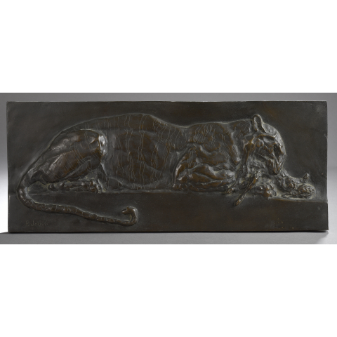 Tigre sur sa proie, 1905.